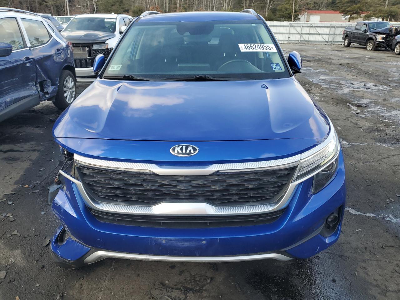 2021 KIA Seltos VIN KNDERCAA1M7184575 Copart auction photo, side / front end damage thumbnail 5