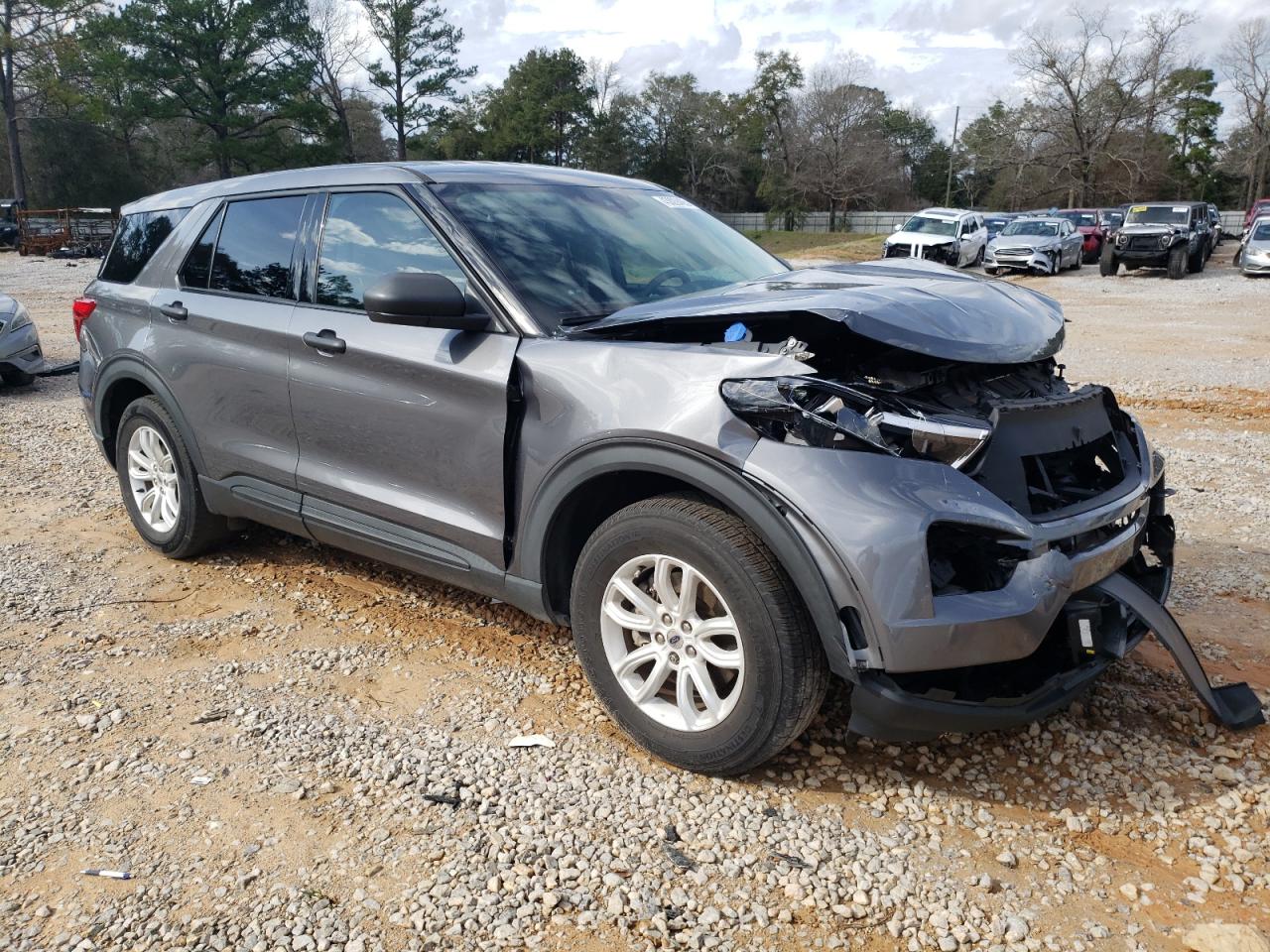 2021 Ford Explorer VIN 1FMSK7BHXMGB90672 Copart auction photo, front end damage thumbnail 4