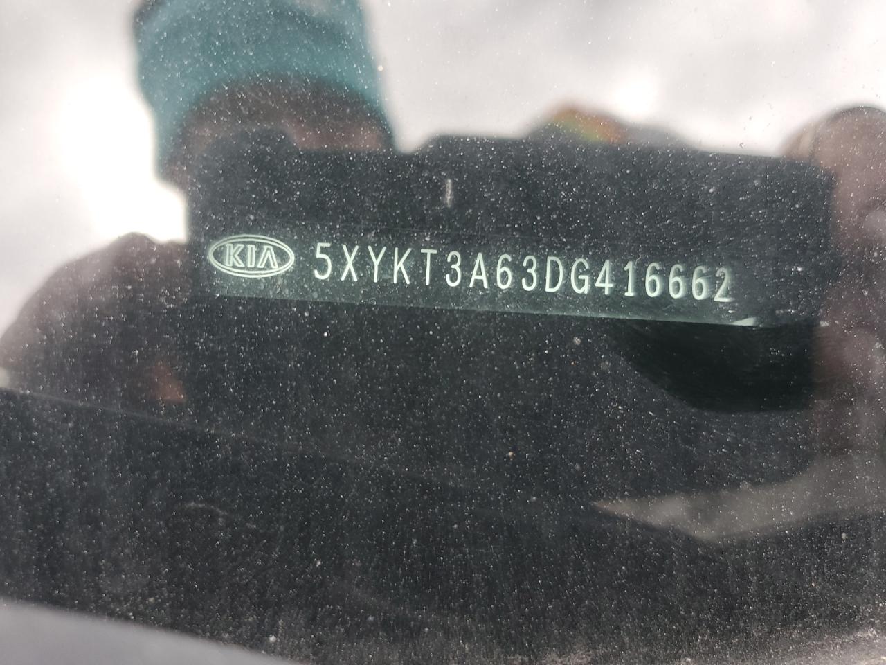 2013 KIA Sorento VIN 5XYKT3A63DG416662 Copart auction photo, all over damage thumbnail 13