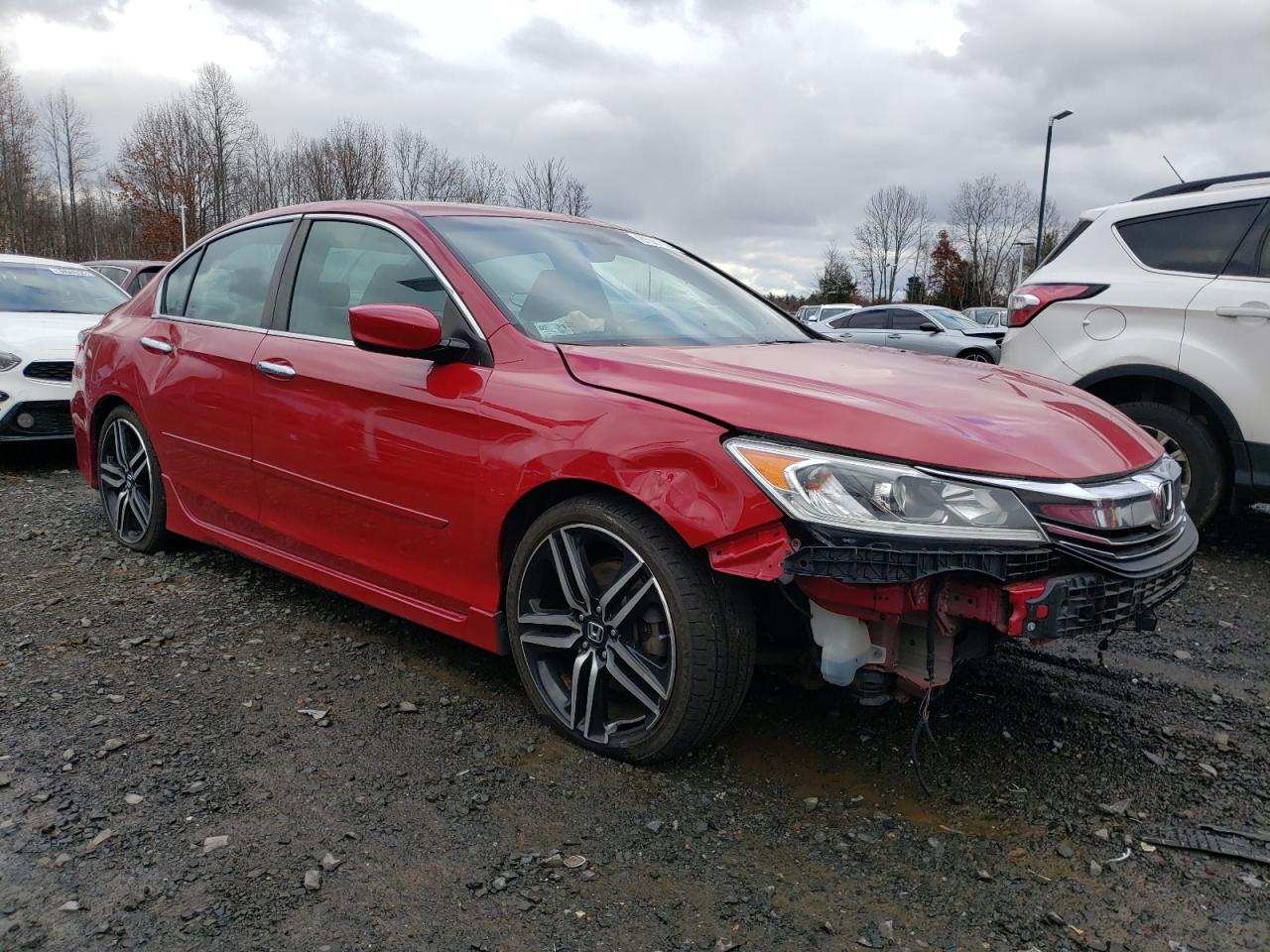 2017 Honda Accord VIN 1HGCR2F51HA298728 Copart auction photo, front end / mechanical damage thumbnail 4