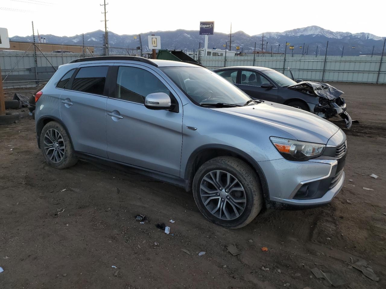 2017 Mitsubishi Outlander VIN JA4AR4AW4HZ028745 Copart auction photo, side / rear end damage thumbnail 4