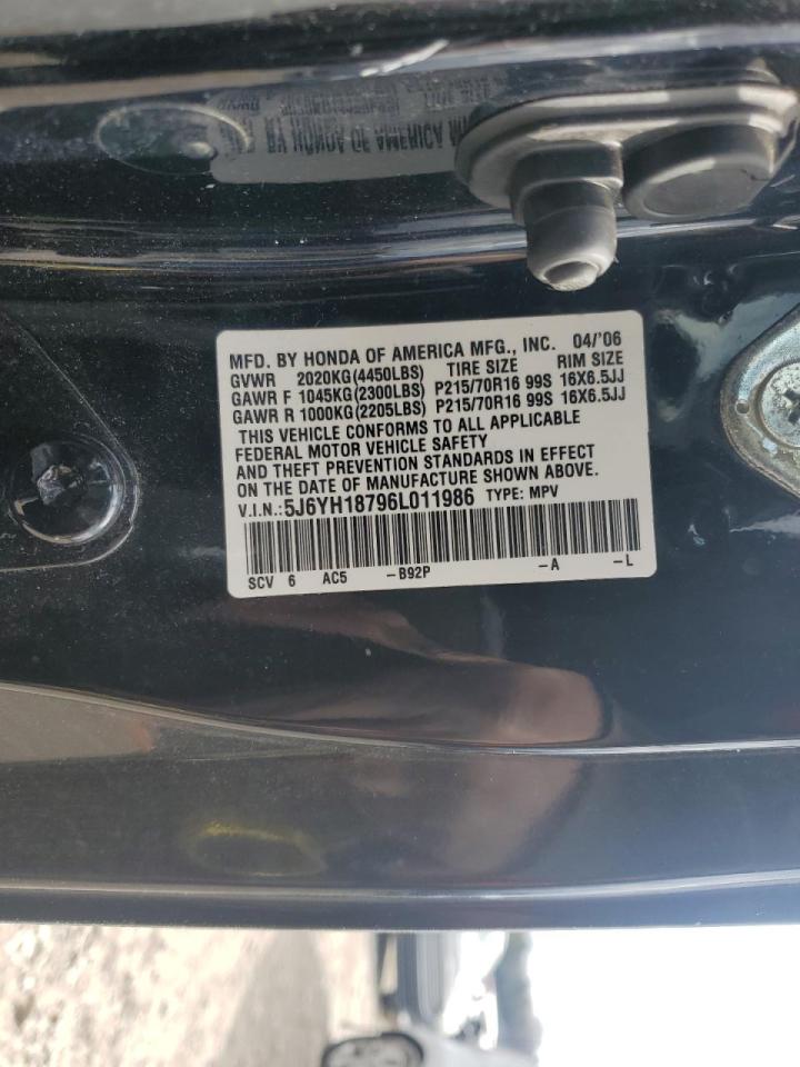 2006 Honda Element VIN 5J6YH18796L011986 Copart auction photo, front end / minor dent/scratches damage thumbnail 13