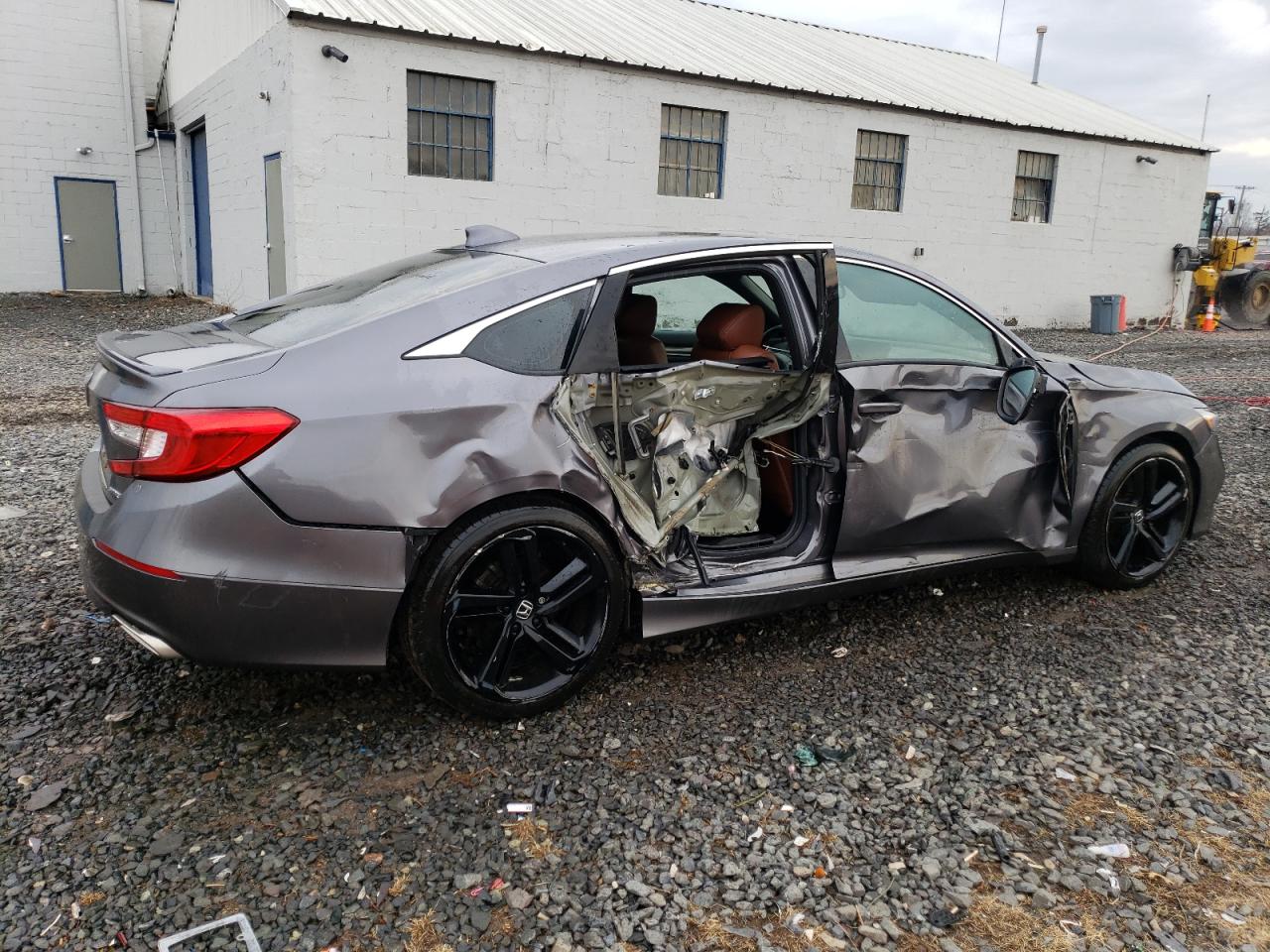 2018 Honda Accord VIN 1HGCV1F37JA022287 Copart auction photo, side / rear end damage thumbnail 3