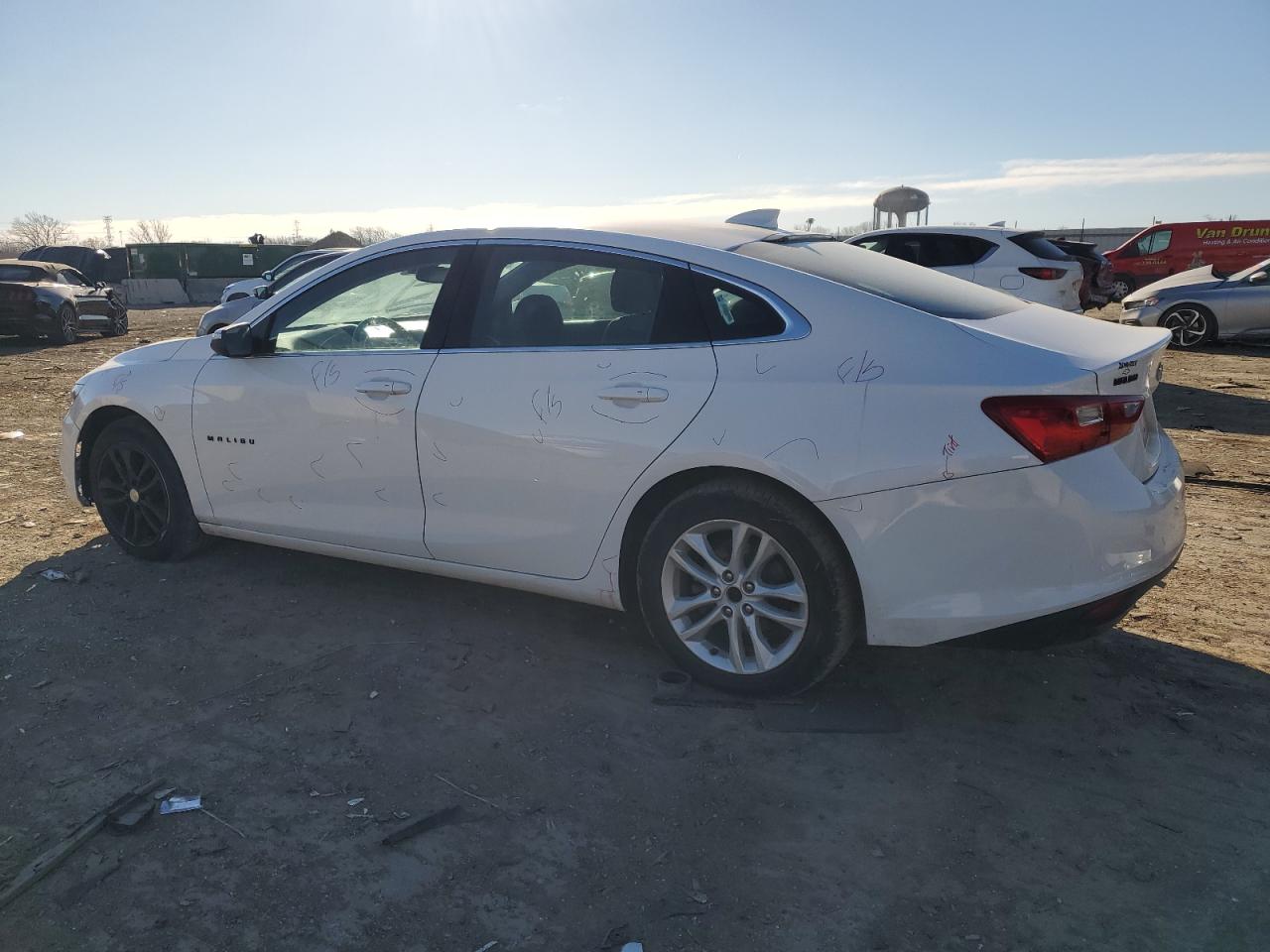 2017 Chevrolet Malibu VIN 1G1ZE5STXHF168131 Copart auction photo, front end / side damage thumbnail 2