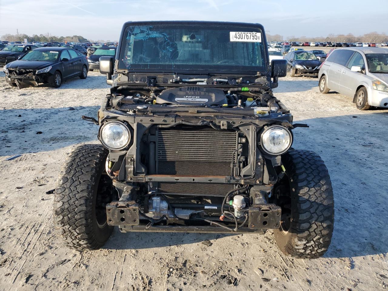 2017 Jeep Wrangler VIN 1C4BJWFG2HL640007 Copart auction photo, all over damage thumbnail 5
