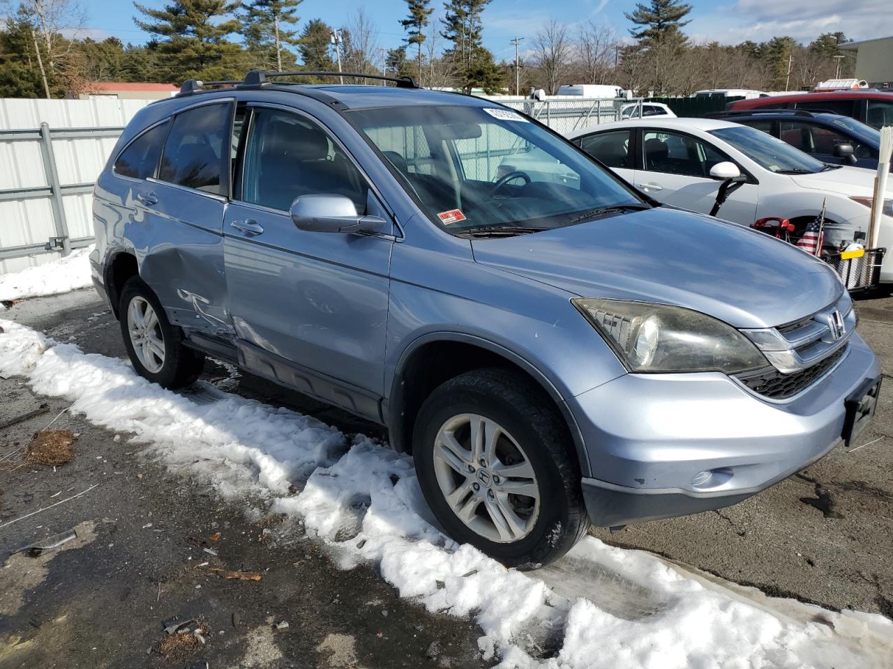2011 Honda CR-V VIN JHLRE4H70BC005950 Copart auction photo, side damage thumbnail 4
