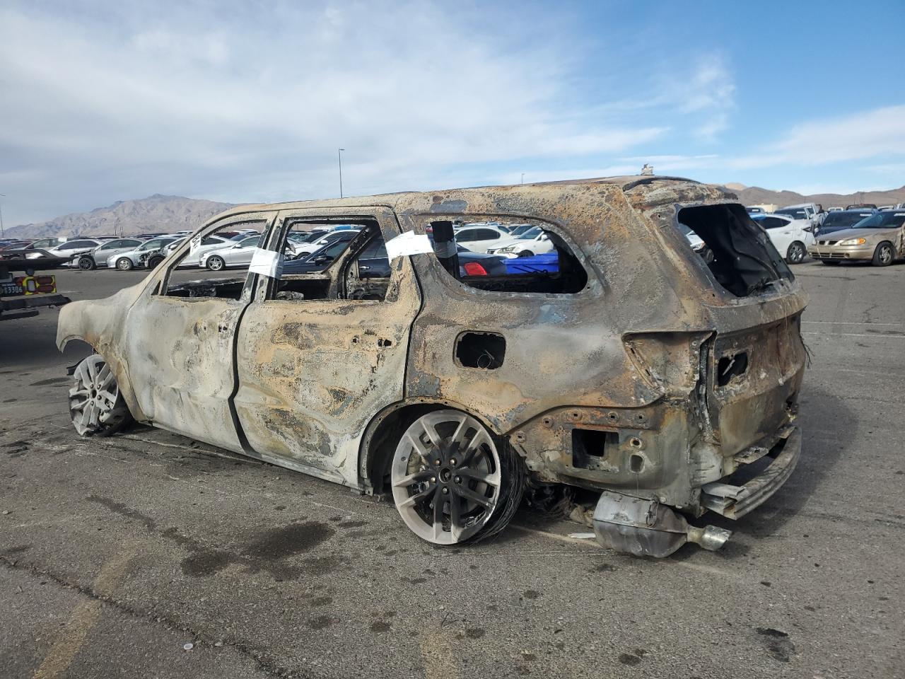 2021 Dodge Durango VIN 1C4RDHDG6MC721090 Copart auction photo, burn damage thumbnail 2