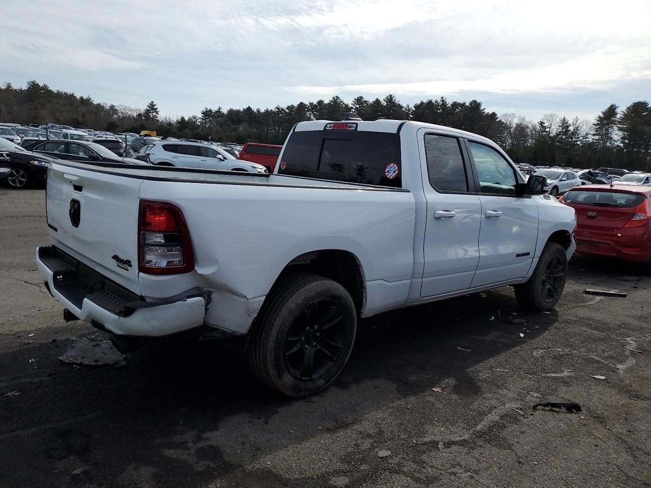 2021 RAM 1500 VIN 1C6SRFBT2MN781340 Copart auction photo, front end / rear end damage thumbnail 3