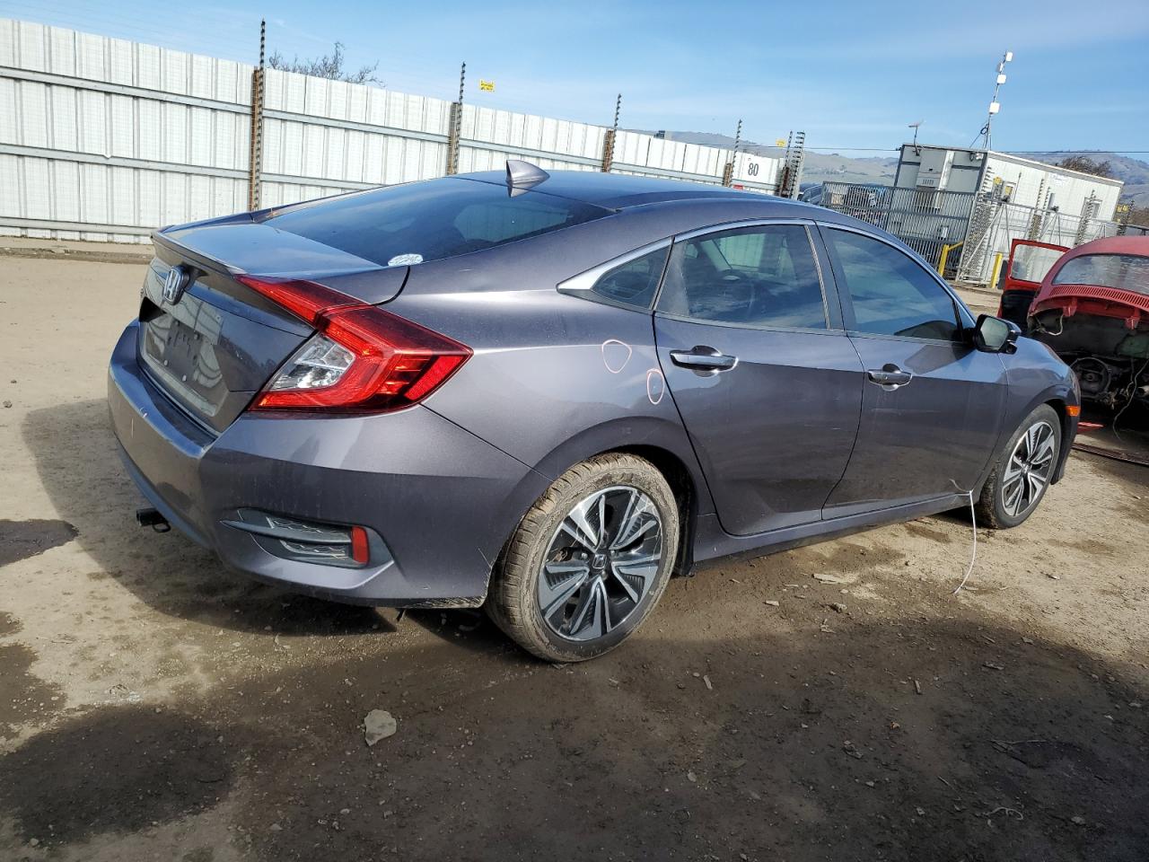 2016 Honda Civic VIN 19XFC1F30GE206154 Copart auction photo, side damage thumbnail 3