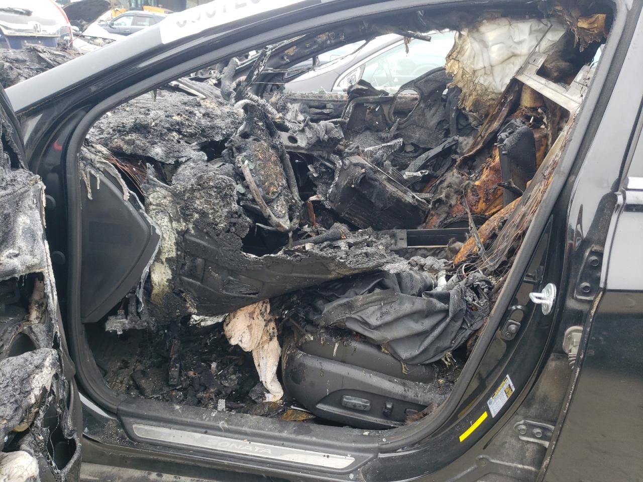 2013 Hyundai Sonata VIN 5NPEC4AB8DH798924 Copart auction photo, burn / all over damage thumbnail 7