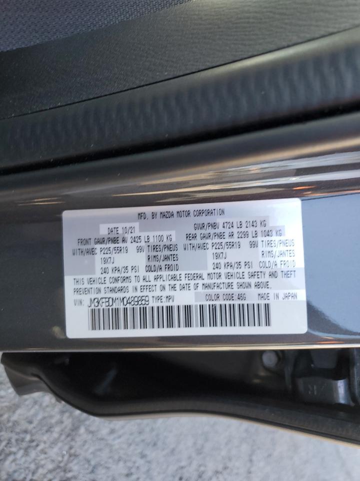 2021 Mazda CX-5 VIN JM3KFBDM1M0489859 Copart auction photo, front end / side damage thumbnail 15