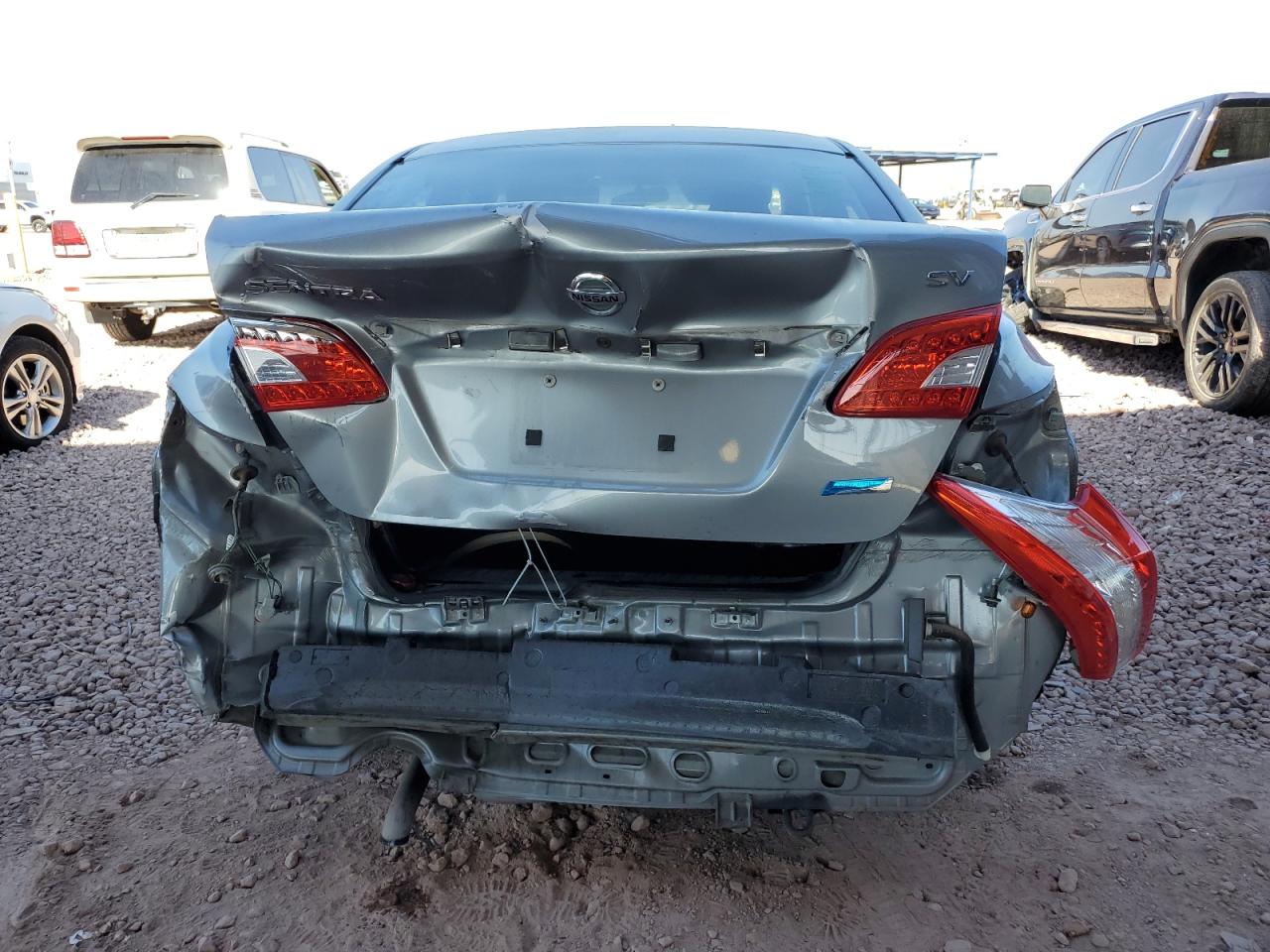 2014 Nissan Sentra VIN 3N1AB7AP9EL621933 Copart auction photo, rear end damage thumbnail 6