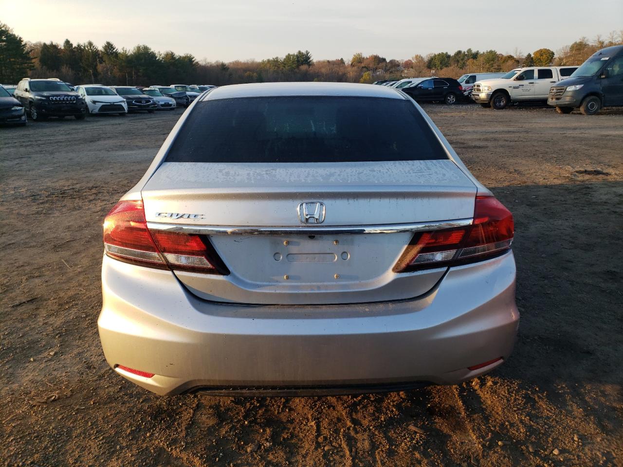 2013 Honda Civic VIN 2HGFB2F52DH570734 Copart auction photo, all over / undercarriage damage thumbnail 6