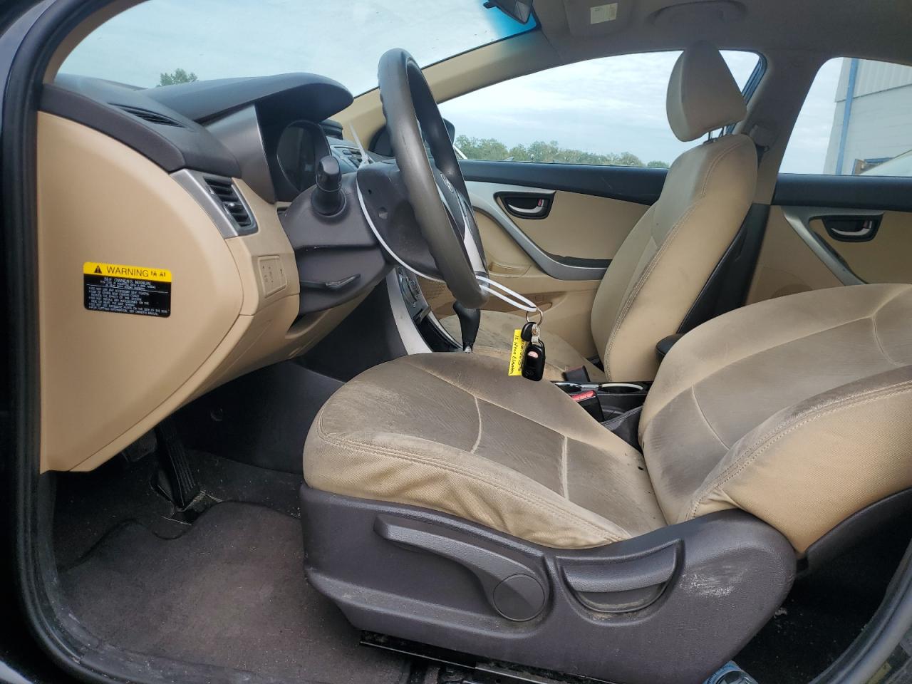 2012 Hyundai Elantra VIN 5NPDH4AEXCH136574 Copart auction photo, front end damage thumbnail 7