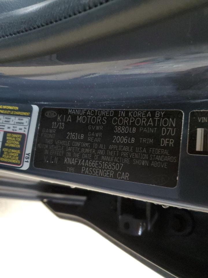 2014 KIA Forte VIN KNAFX4A66E5168507 Copart auction photo, front end damage thumbnail 14