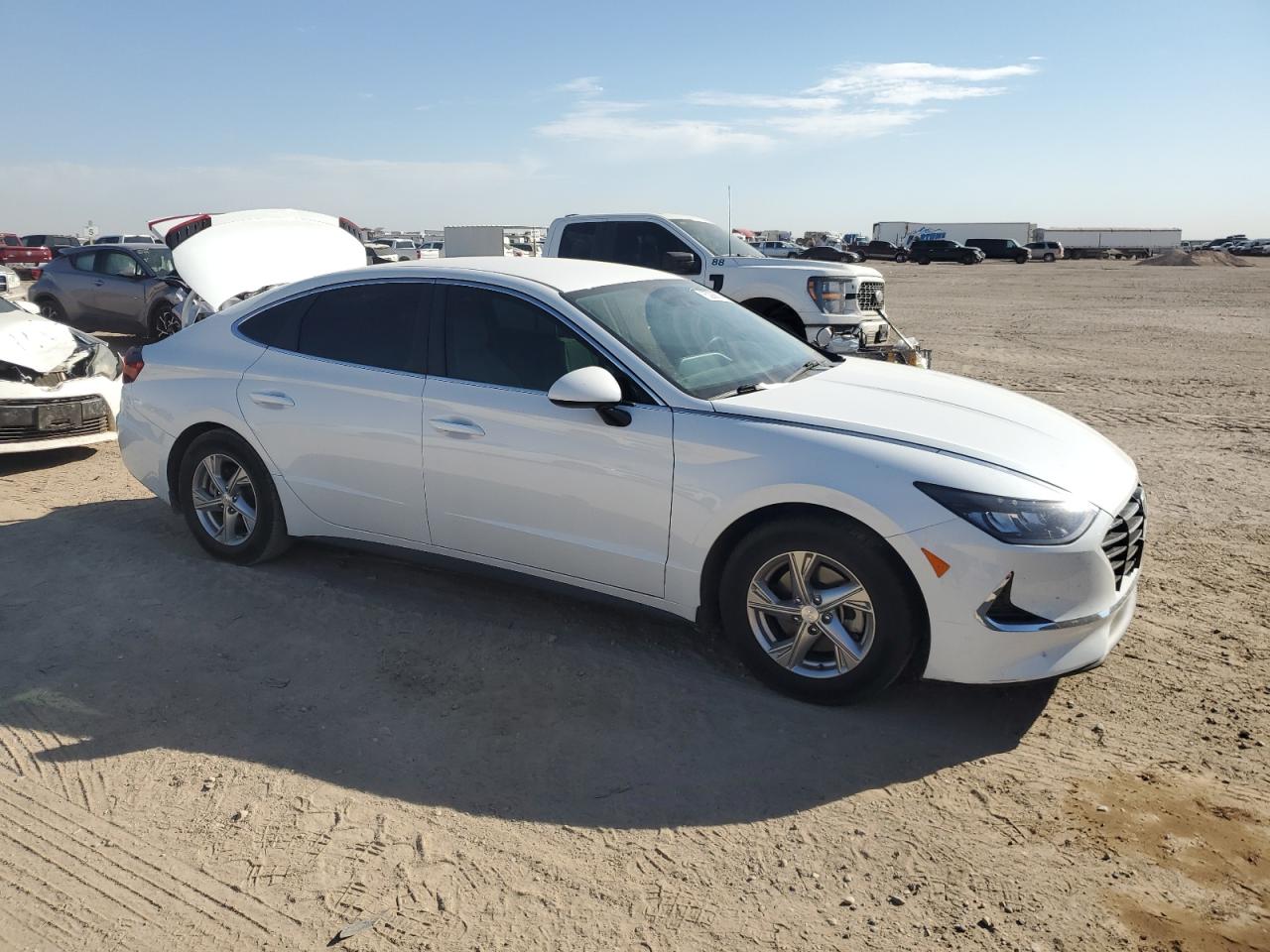 2021 Hyundai Sonata VIN 5NPEG4JA6MH129000 Copart auction photo, rear end / minor dent/scratches damage thumbnail 4