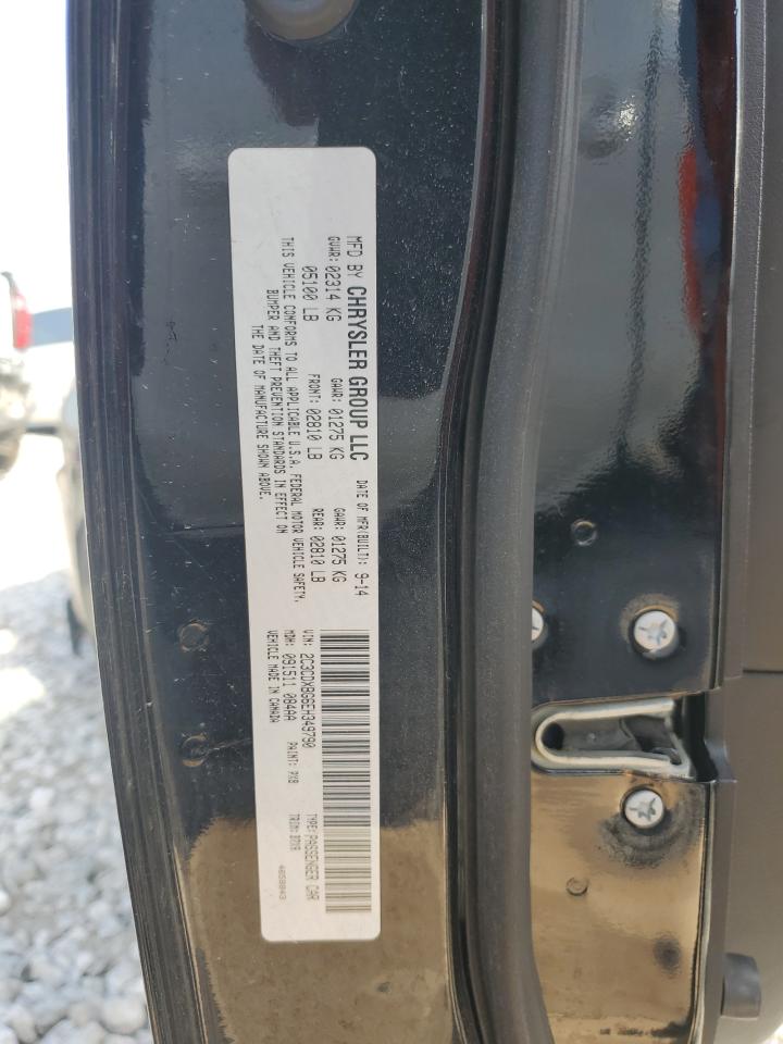 2014 Dodge Charger VIN 2C3CDXBG6EH349790 Copart auction photo, side damage thumbnail 12