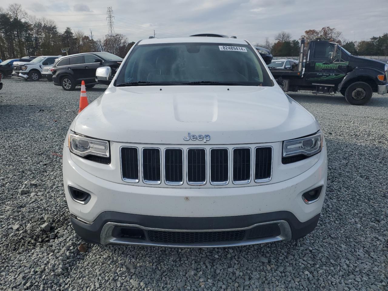 2014 Jeep Grand Cherokee VIN 1C4RJEBG6EC559957 Copart auction photo, side / rear end damage thumbnail 5
