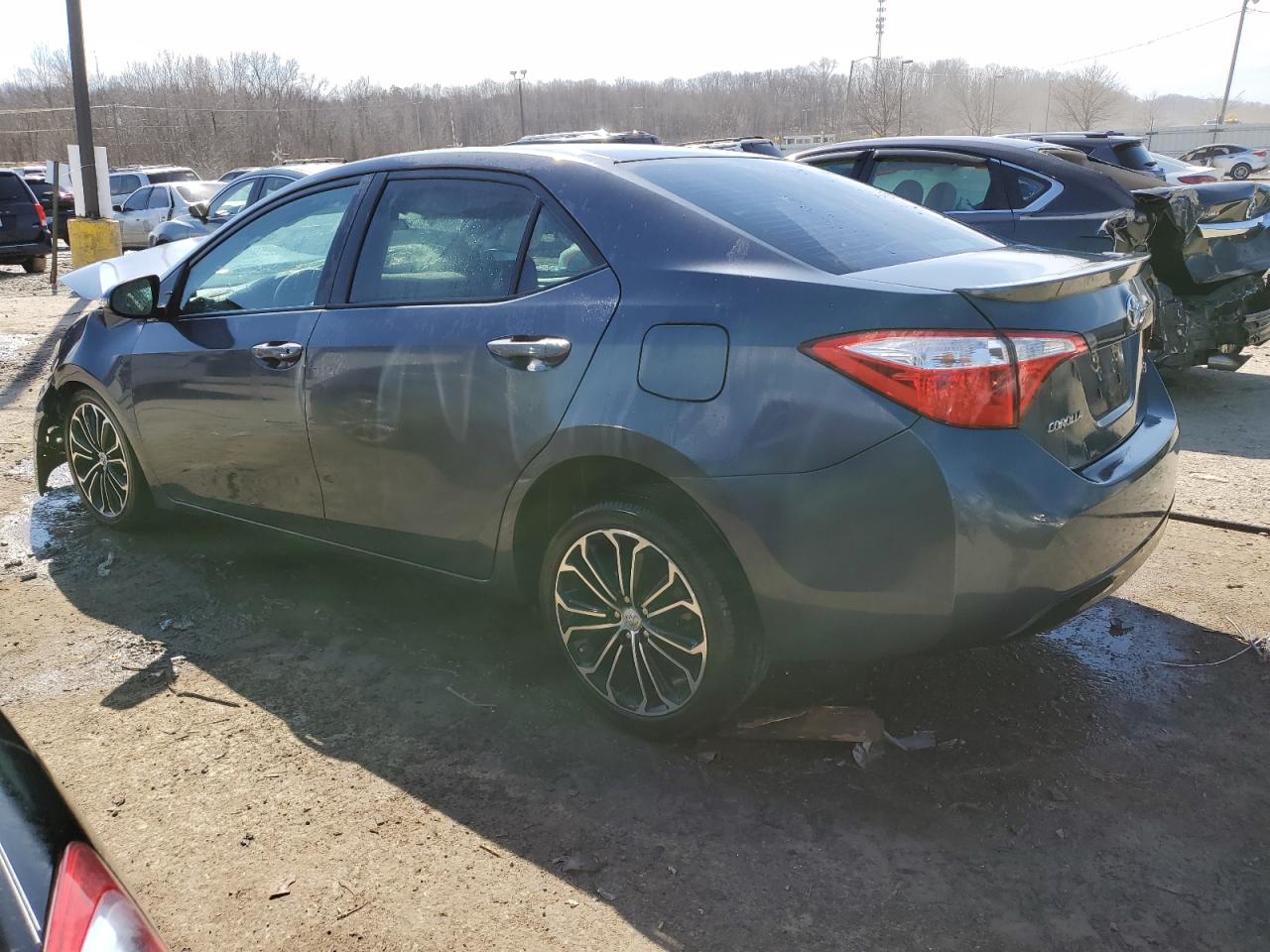 2015 Toyota Corolla VIN 5YFBURHE9FP239093 Copart auction photo, front end damage thumbnail 2