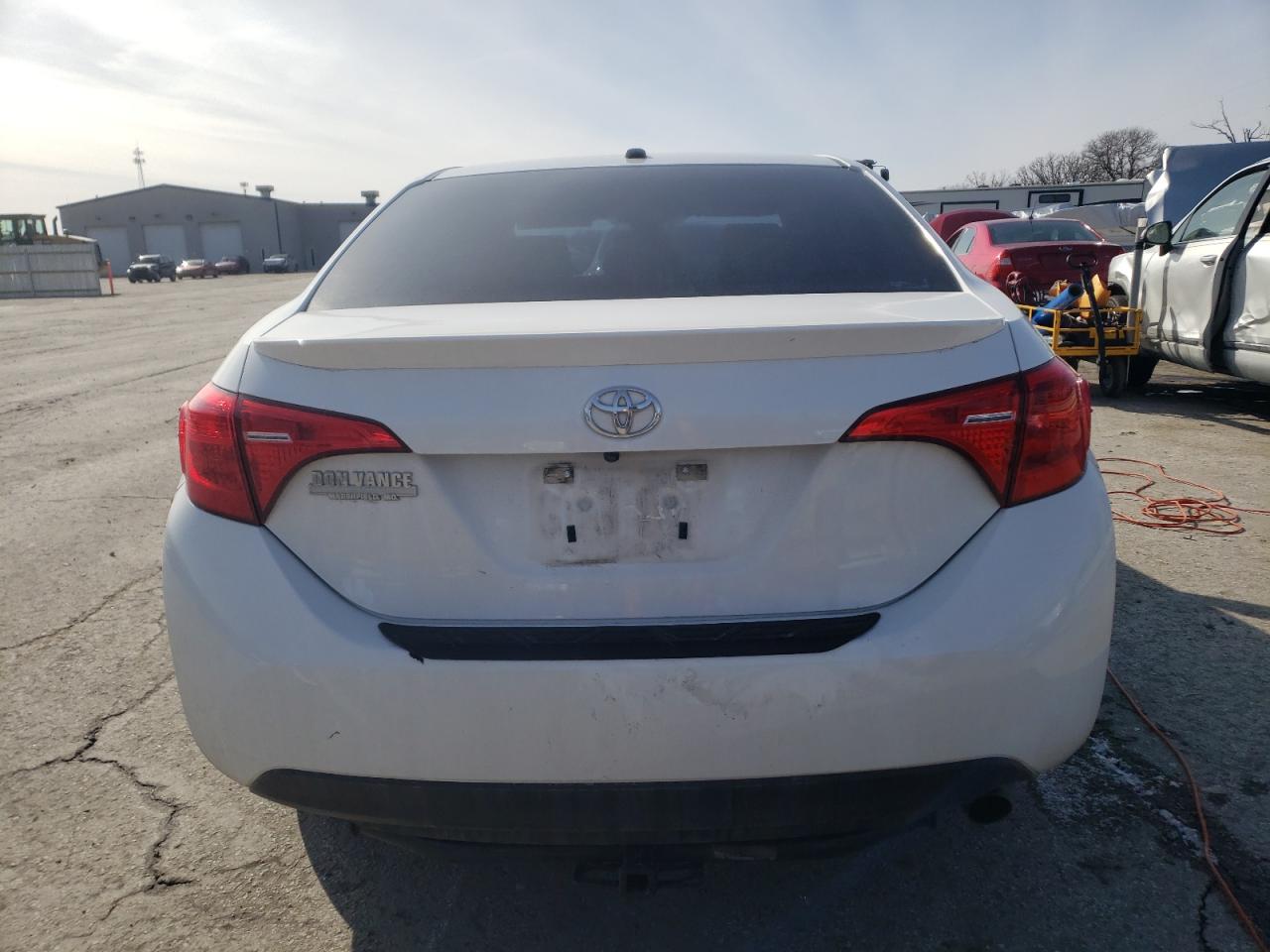 2018 Toyota Corolla VIN 5YFBURHE1JP838921 Copart auction photo, front end / hail damage thumbnail 6