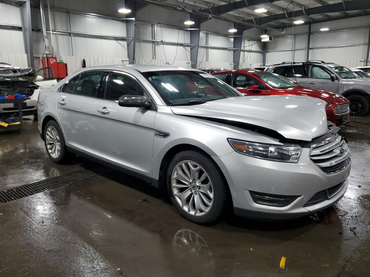 2018 Ford Taurus VIN 1FAHP2F89JG101589 Copart auction photo, front end / side damage thumbnail 4