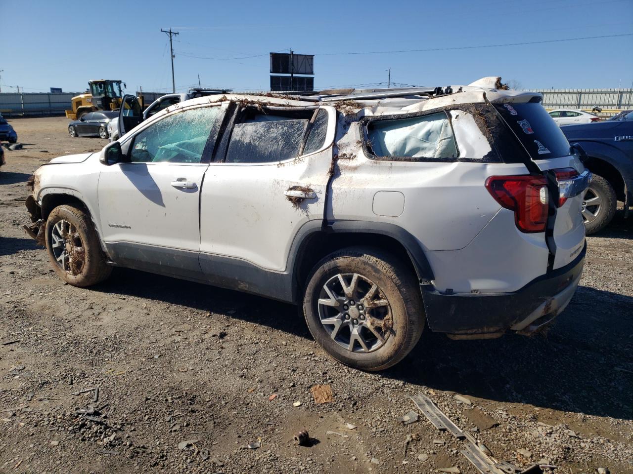 2022 GMC Acadia VIN 1GKKNML49NZ181042 Copart auction photo, rollover damage thumbnail 2