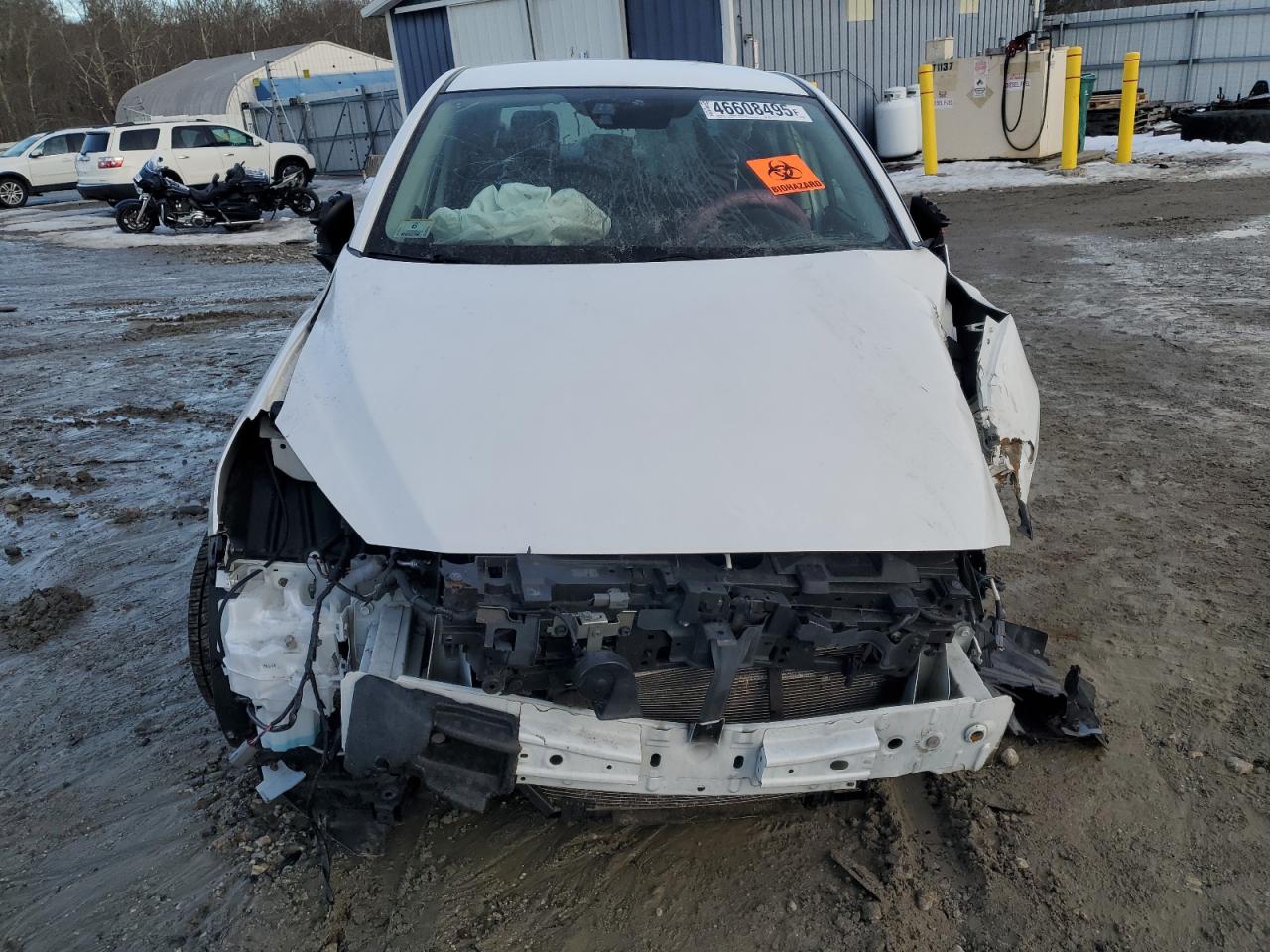 2017 Toyota Yaris VIN 3MYDLBYVXHY160877 Copart auction photo, front end / undercarriage damage thumbnail 5