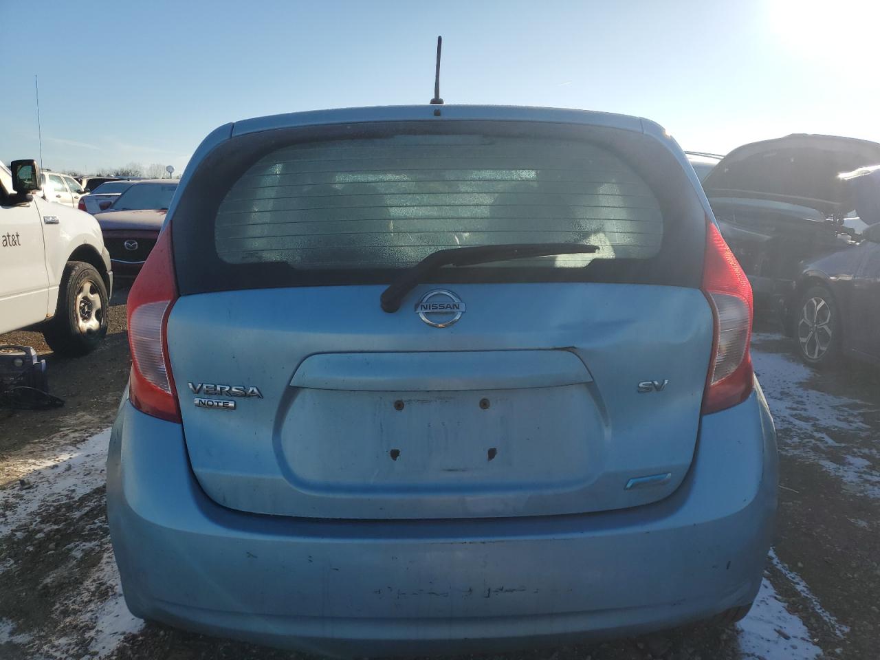 2015 Nissan Versa VIN 3N1CE2CP7FL361825 Copart auction photo, side / front end damage thumbnail 6