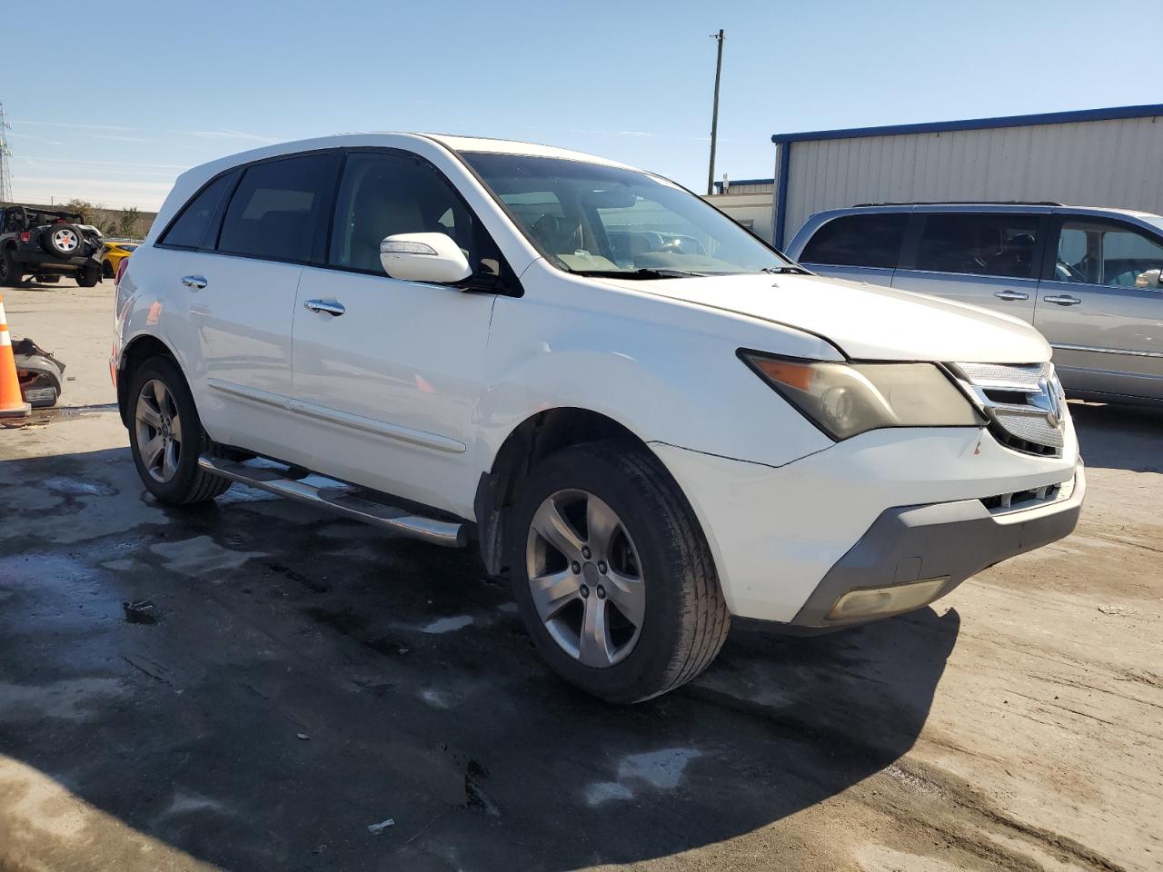2007 Acura MDX VIN 2HNYD28827H505874 Copart auction photo, rear end / front end damage thumbnail 4
