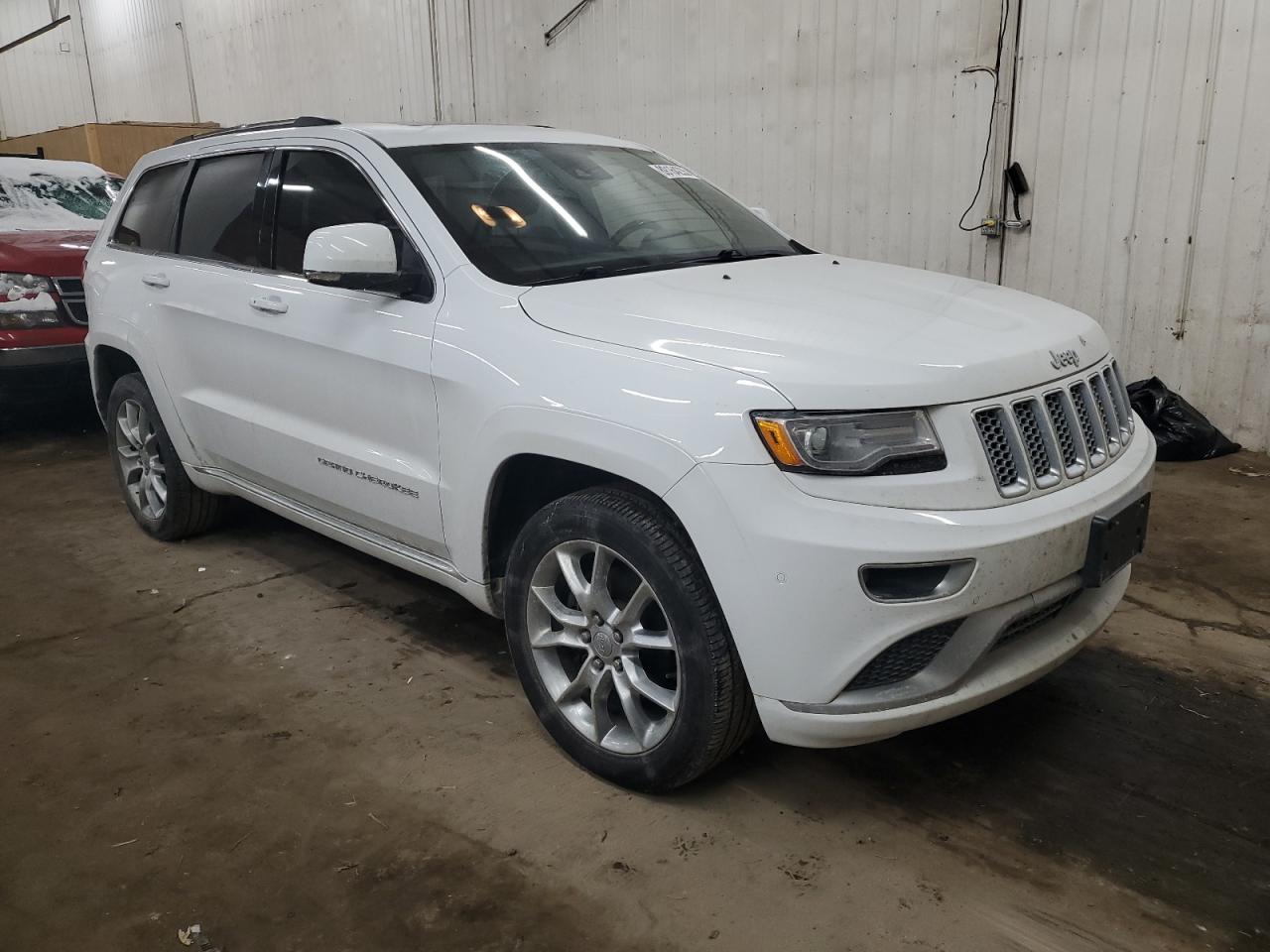 2016 Jeep Grand Cherokee VIN 1C4RJFJG8GC343912 Copart auction photo, front end / side damage thumbnail 4