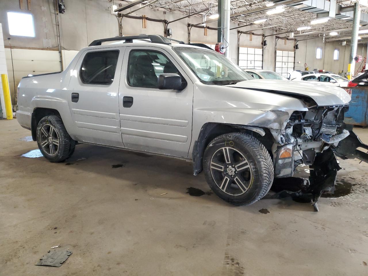 2013 Honda Ridgeline VIN 5FPYK1F74DB005983 Copart auction photo, front end damage thumbnail 4