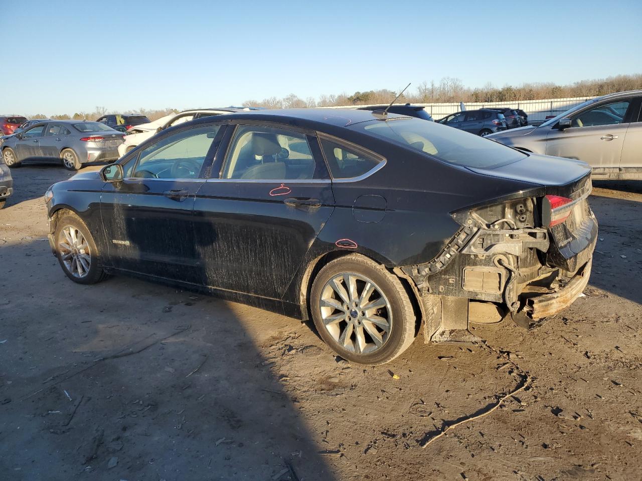 2017 Ford Fusion VIN 3FA6P0LU9HR250973 Copart auction photo, front end / rear end damage thumbnail 2