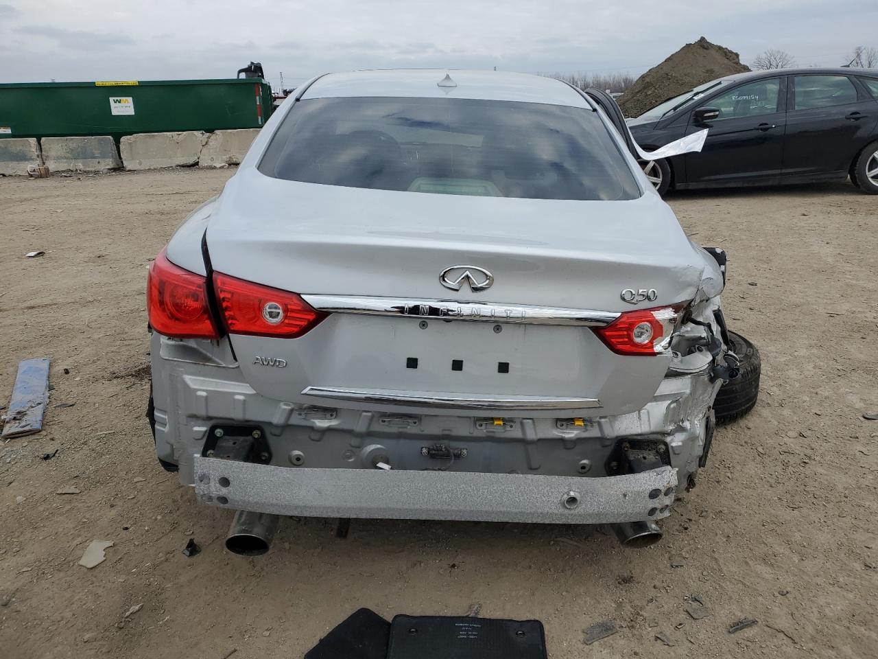 2017 Infiniti Q50 VIN JN1EV7AR4HM841419 Copart auction photo, all over damage thumbnail 6