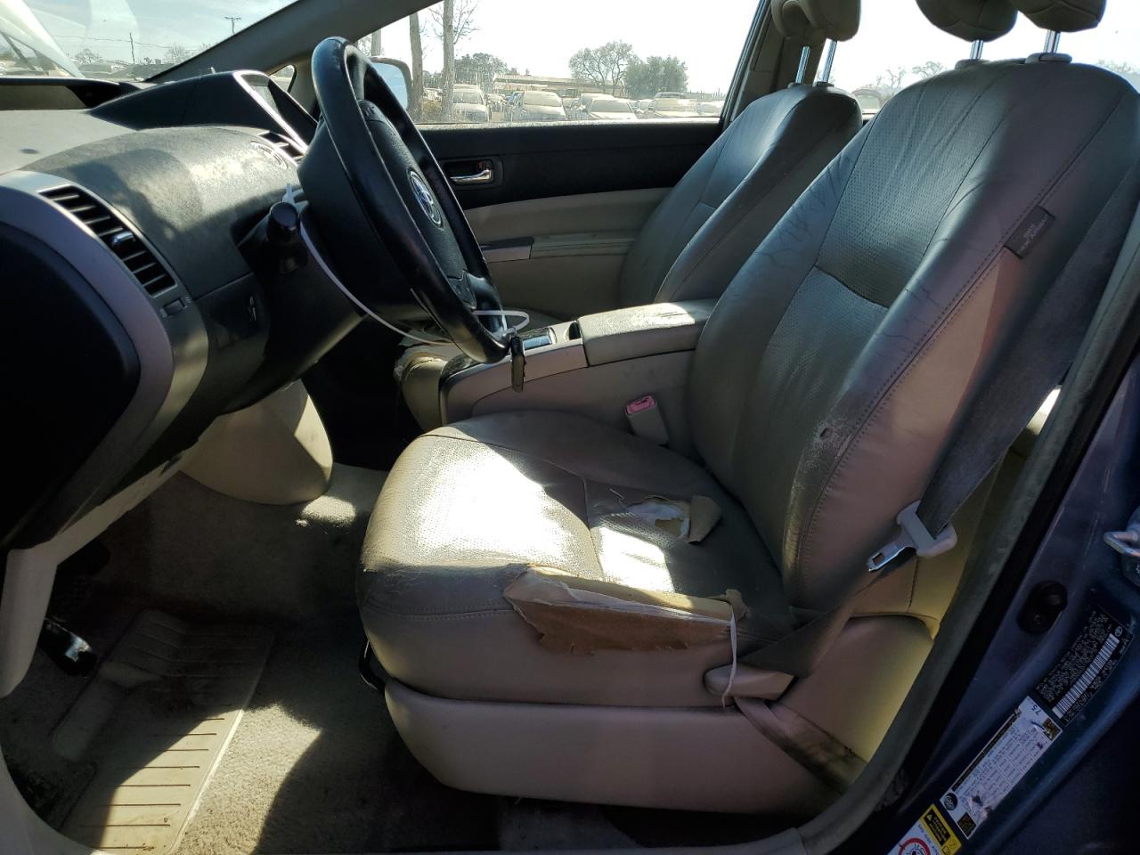 2007 Toyota Prius VIN JTDKB20U277563179 Copart auction photo, vandalism / mechanical damage thumbnail 7