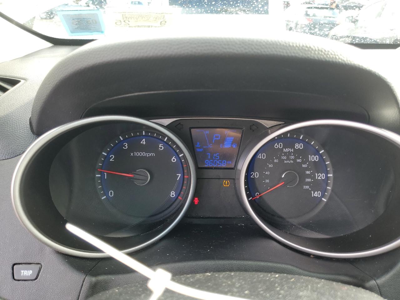 2013 Hyundai Tucson VIN KM8JUCAC2DU784453 Copart auction photo, side / front end damage thumbnail 9