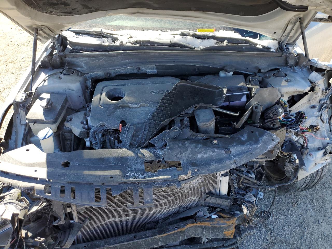 2016 KIA Optima VIN 5XXGT4L36GG044564 Copart auction photo, front end damage thumbnail 11