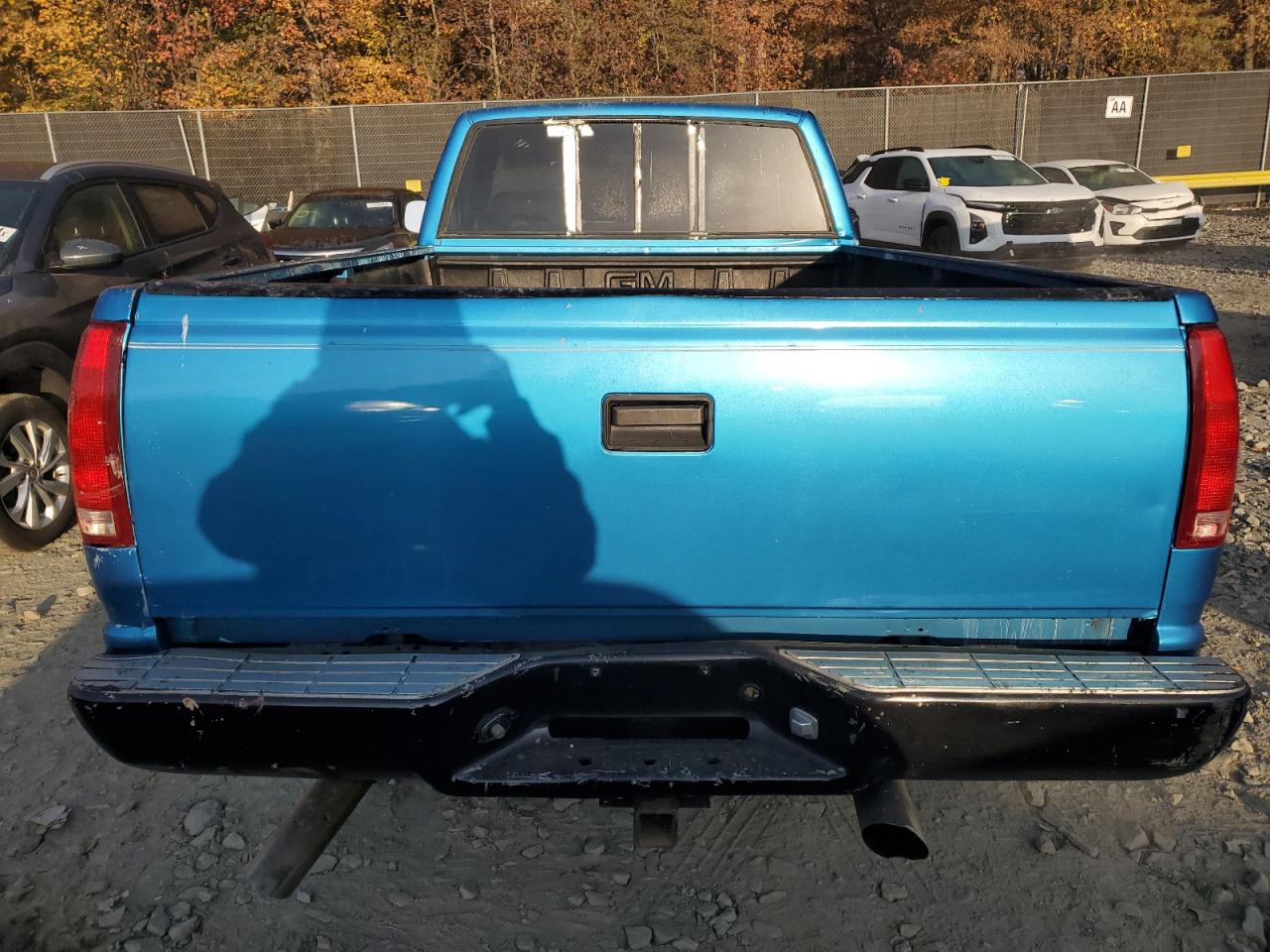 1992 GMC Sierra VIN 1GTDC14Z8NZ542215 Copart auction photo, top/roof damage thumbnail 6