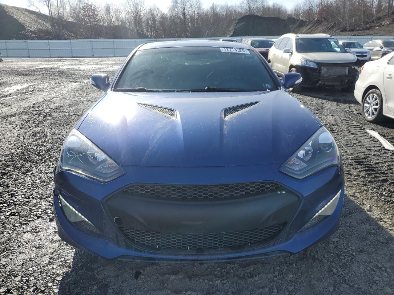 2015 Hyundai Genesis VIN KMHHU6KJ4FU129744 Copart auction photo, side damage thumbnail 5
