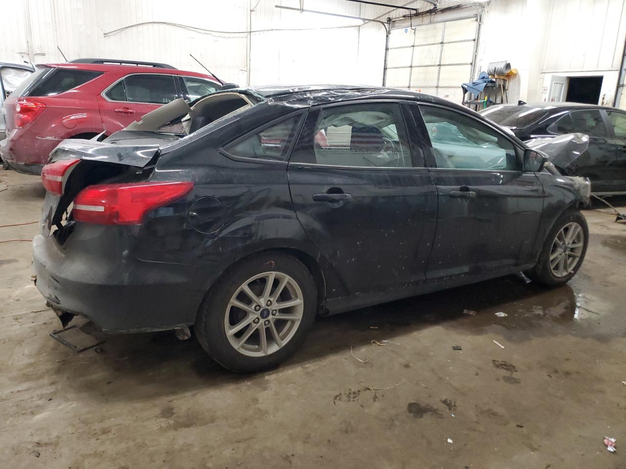 2017 Ford Focus VIN 1FADP3F24HL300566 Copart auction photo, all over damage thumbnail 3