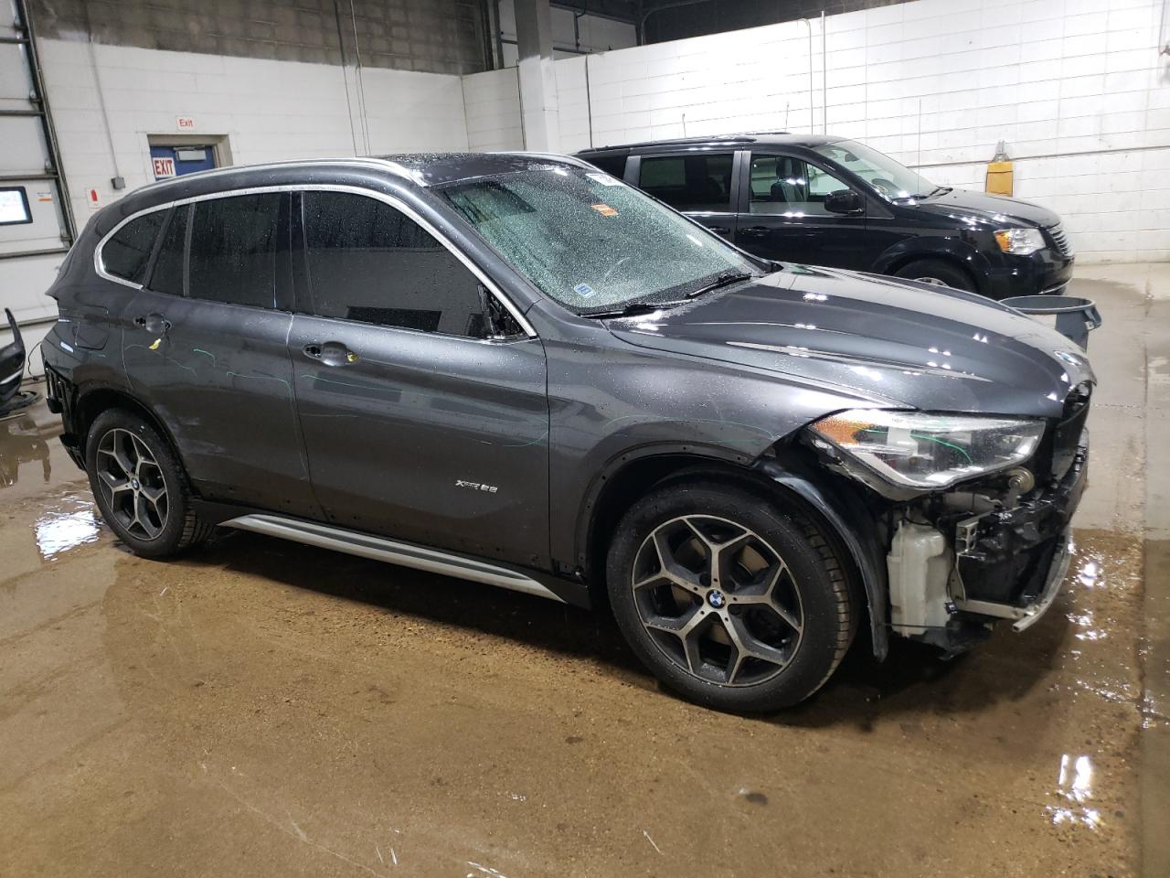 2016 BMW X1 VIN WBXHT3C3XG5F66168 Copart auction photo, front end / all over damage thumbnail 4