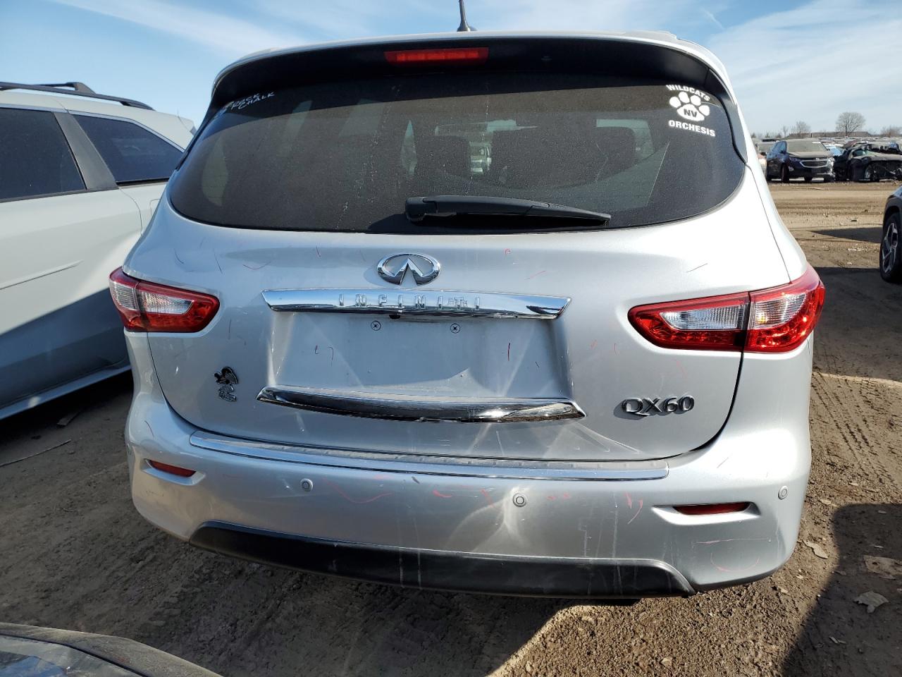 2014 Infiniti QX60 VIN 5N1CL0MM0EC520816 Copart auction photo, front end / minor dent/scratches damage thumbnail 6