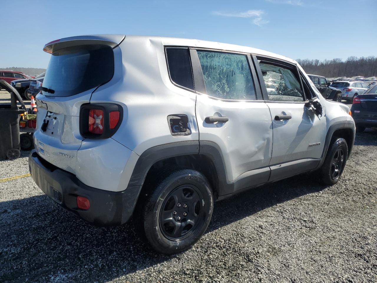 2021 Jeep Renegade VIN ZACNJDAB2MPN21535 Copart auction photo, rollover damage thumbnail 3