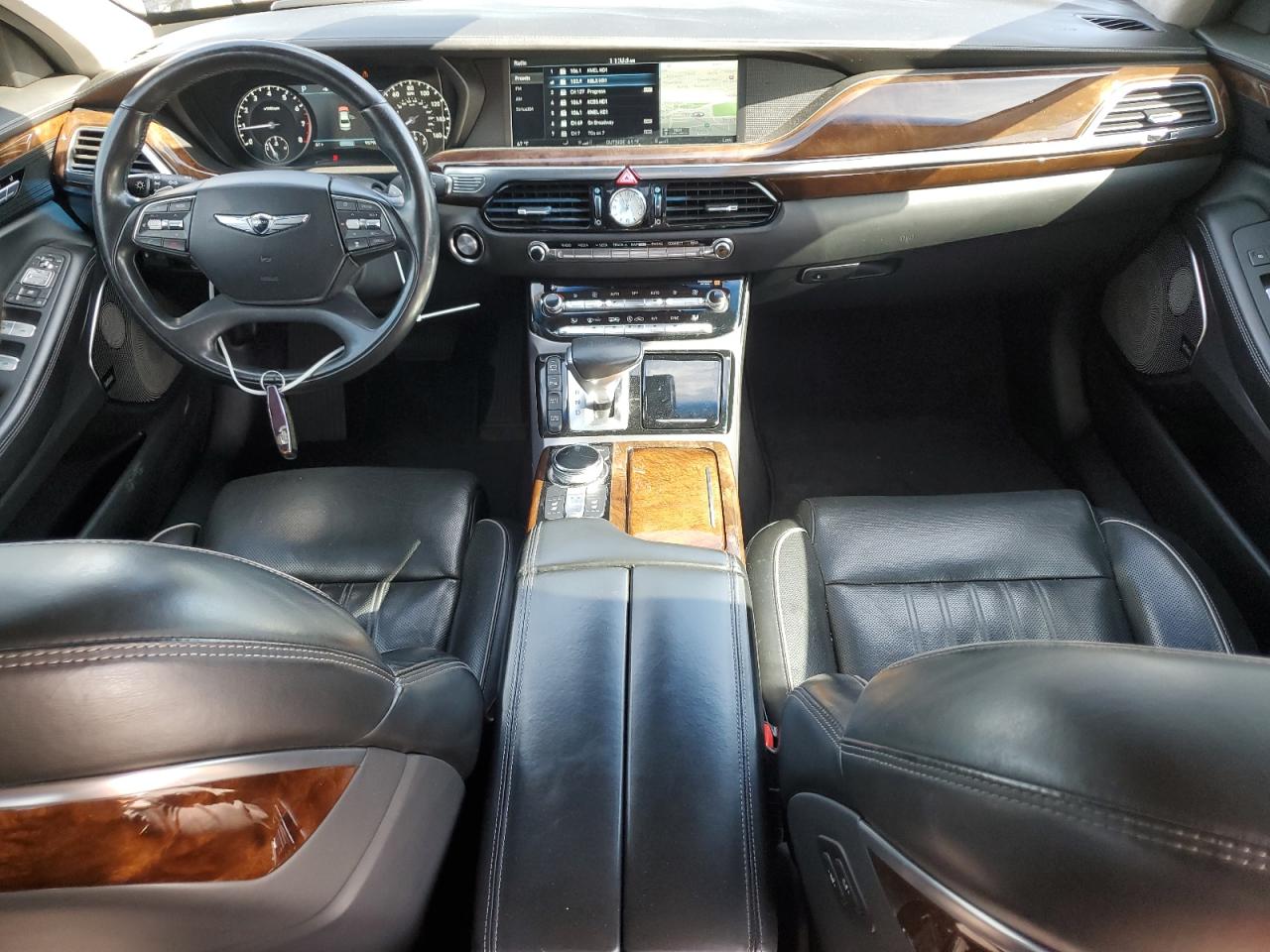 2018 Genesis G90 VIN KMHG34JA2JU043474 Copart auction photo, all over damage thumbnail 8
