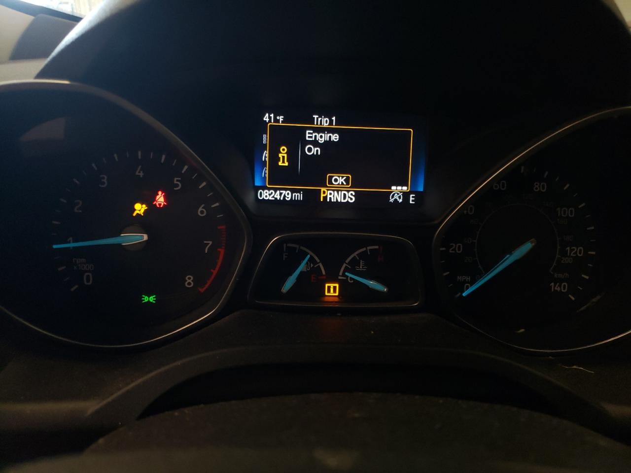 2017 Ford Escape VIN 1FMCU0GDXHUE73611 Copart auction photo, all over / hail damage thumbnail 9