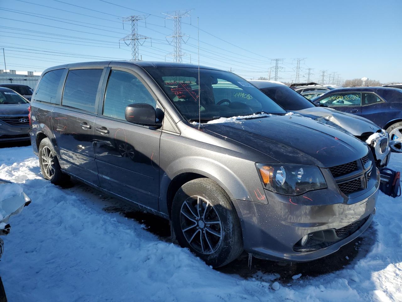 2016 Dodge Caravan VIN 2C4RDGEG3GR374032 Copart auction photo, rear end / minor dent/scratches damage thumbnail 4