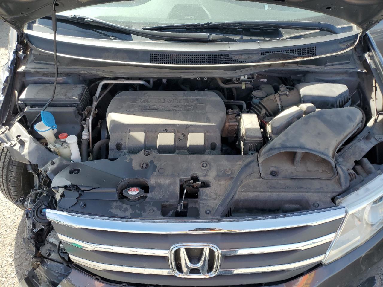 2013 Honda Odyssey VIN 5FNRL5H63DB004961 Copart auction photo, front end / undercarriage damage thumbnail 13