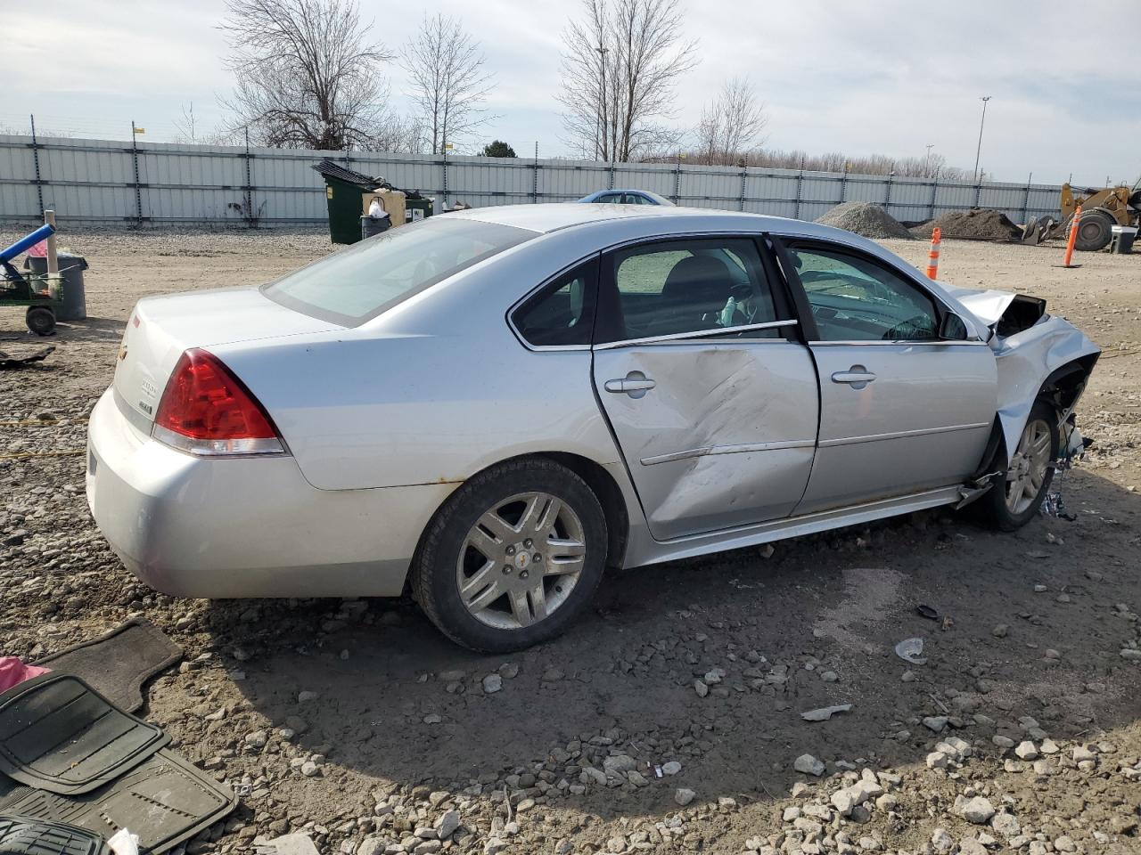 2011 Chevrolet Impala VIN 2G1WG5EK7B1263910 Copart auction photo, front end / side damage thumbnail 3