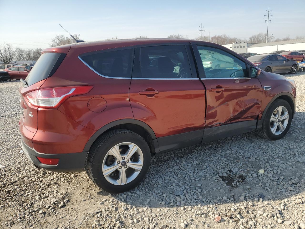 2015 Ford Escape VIN 1FMCU9GX2FUB35616 Copart auction photo, side damage thumbnail 3