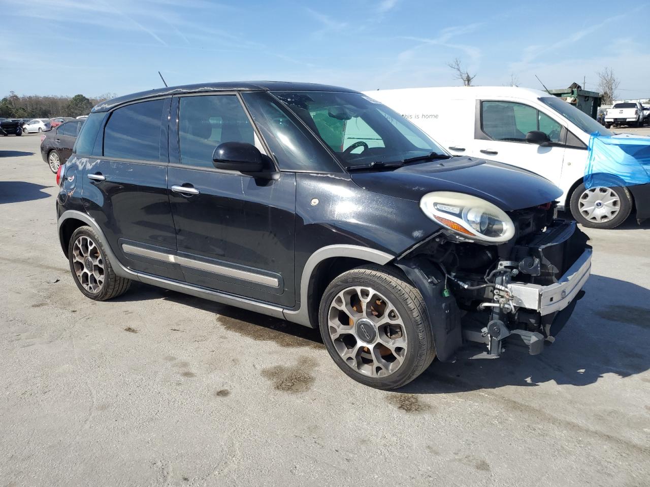 2014 Fiat 500 VIN ZFBCFADH2EZ009533 Copart auction photo, front end / minor dent/scratches damage thumbnail 4