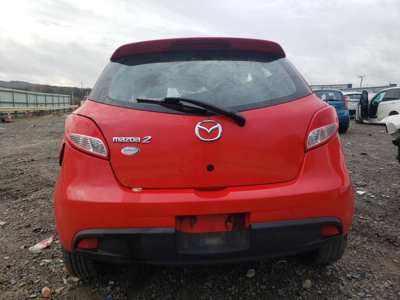 2013 Mazda 2 VIN JM1DE1LYXD0155641 Copart auction photo, rollover damage thumbnail 6